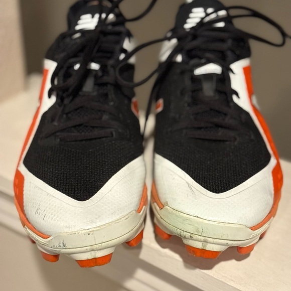 New Balance Baseball Cleats PL4040B4 Elements Black Orange Mens Size 12 - Picture 7 of 10